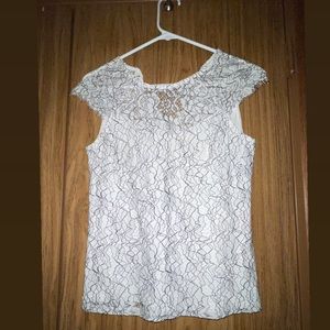 H&M Black and white top